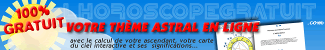 mon thème astral 100% gratuit avec lhoroscopegratuit.com